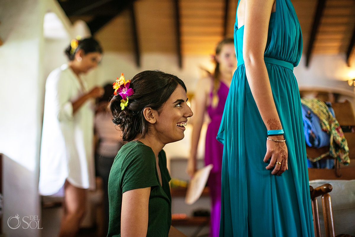 Tropical Hindu Bridal Party 