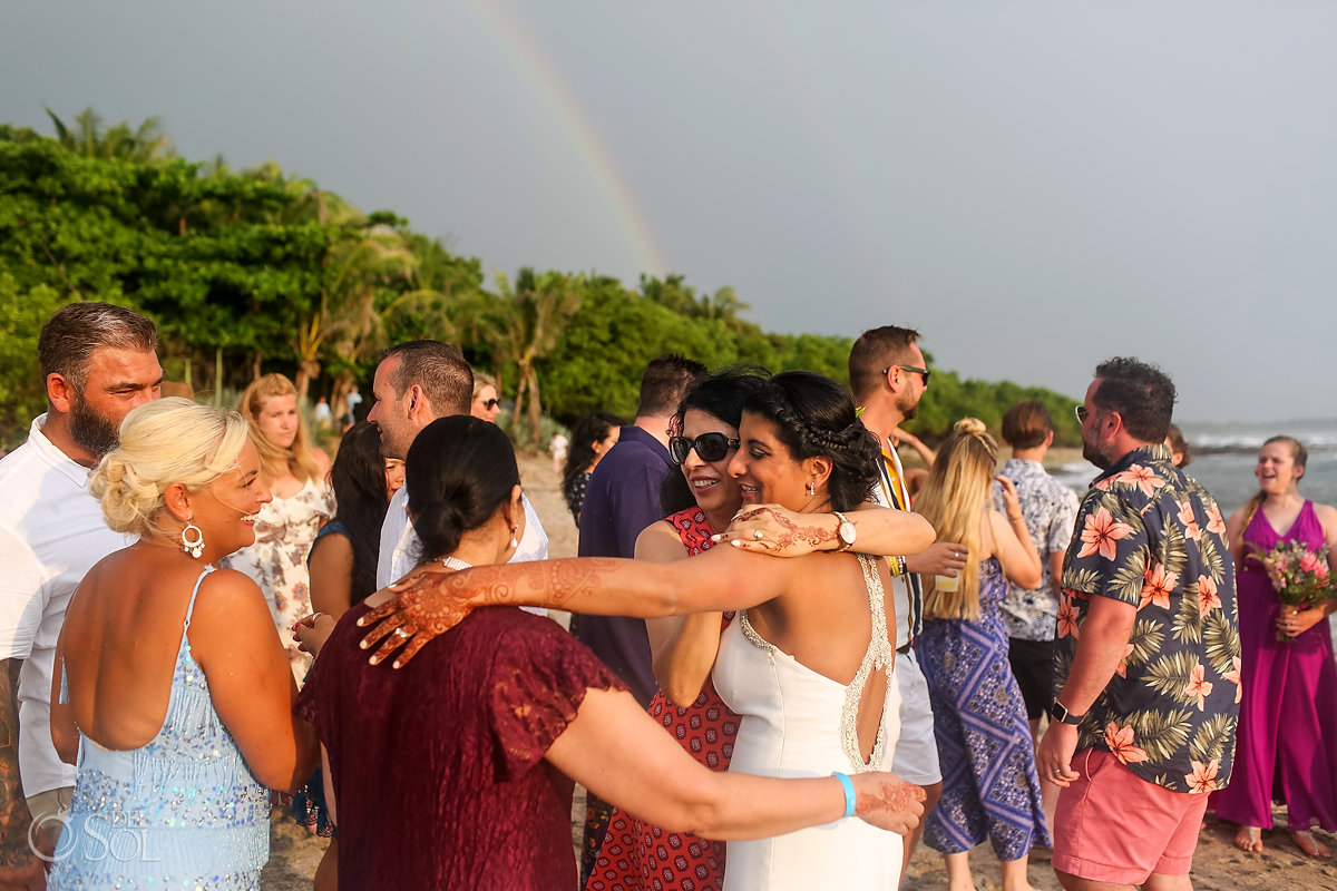 Guanacaste Costa Rica sky Rainbow wedding celebration