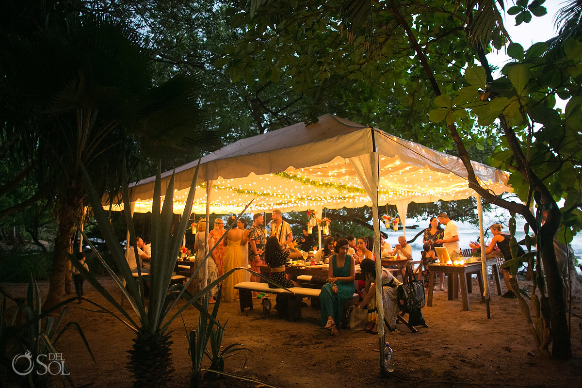 Outdoor Wedding Reception Setup Guanacaste Costa Rica