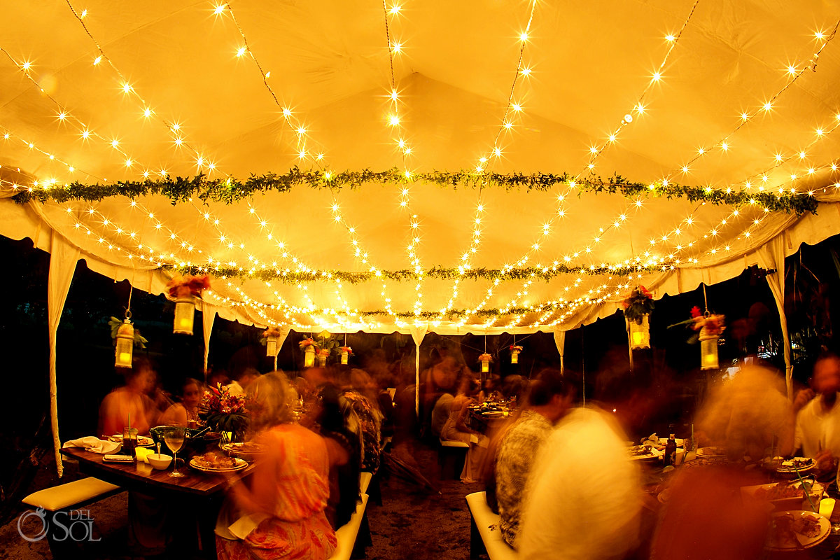 Wedding Reception Dinner Setup Guanacaste 