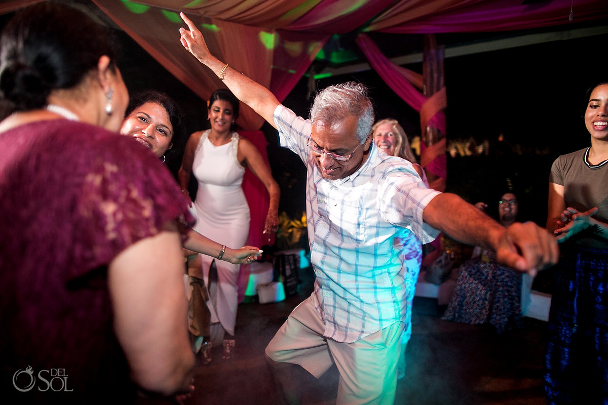 Wedding reception party guest dancing