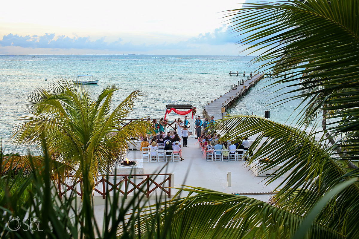 Hyatt Ziva Cancun Fire Pits Wedding