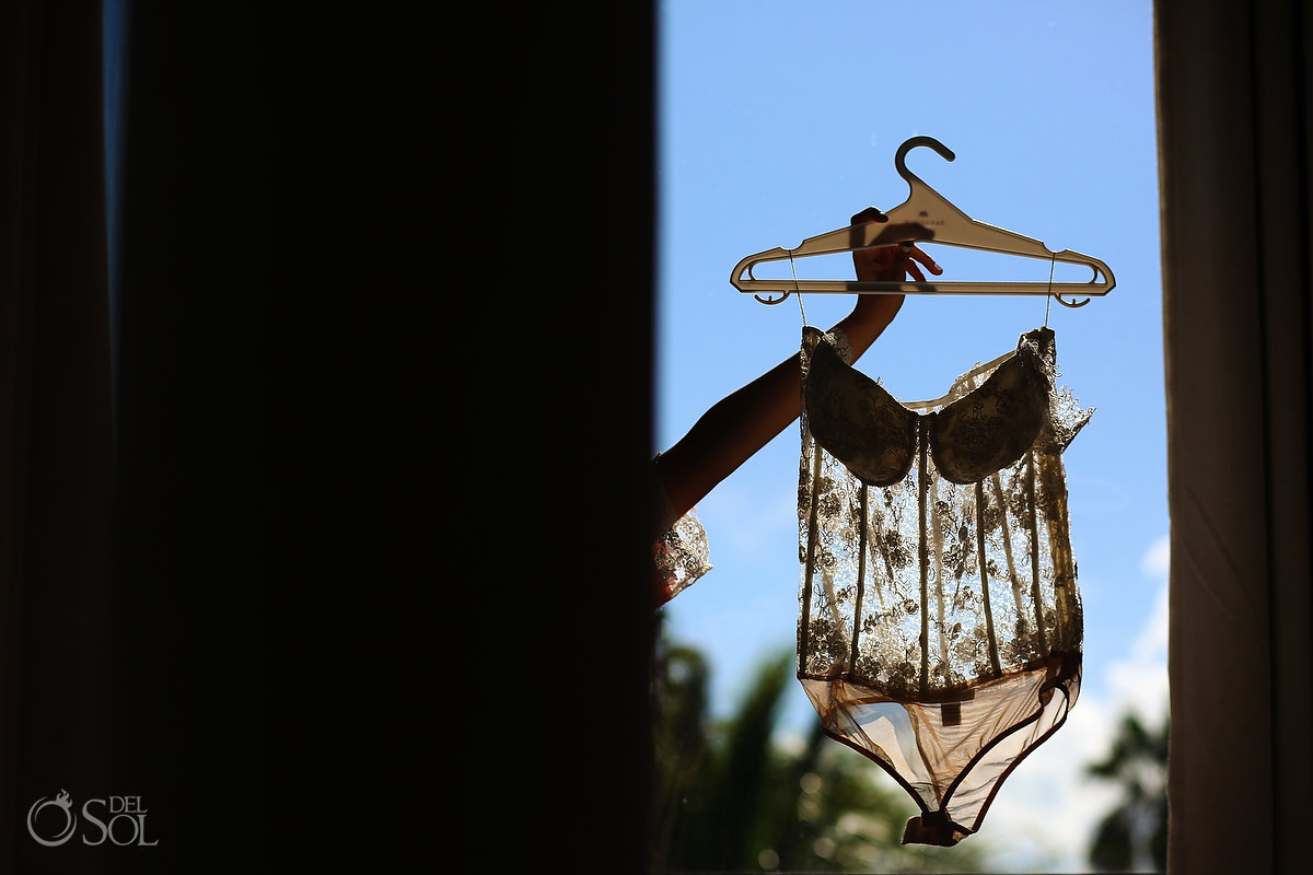 bridal getting ready Villa La Joya Wedding