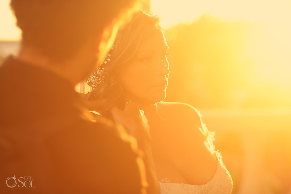 Villa La Joya Wedding golden hour portraits 