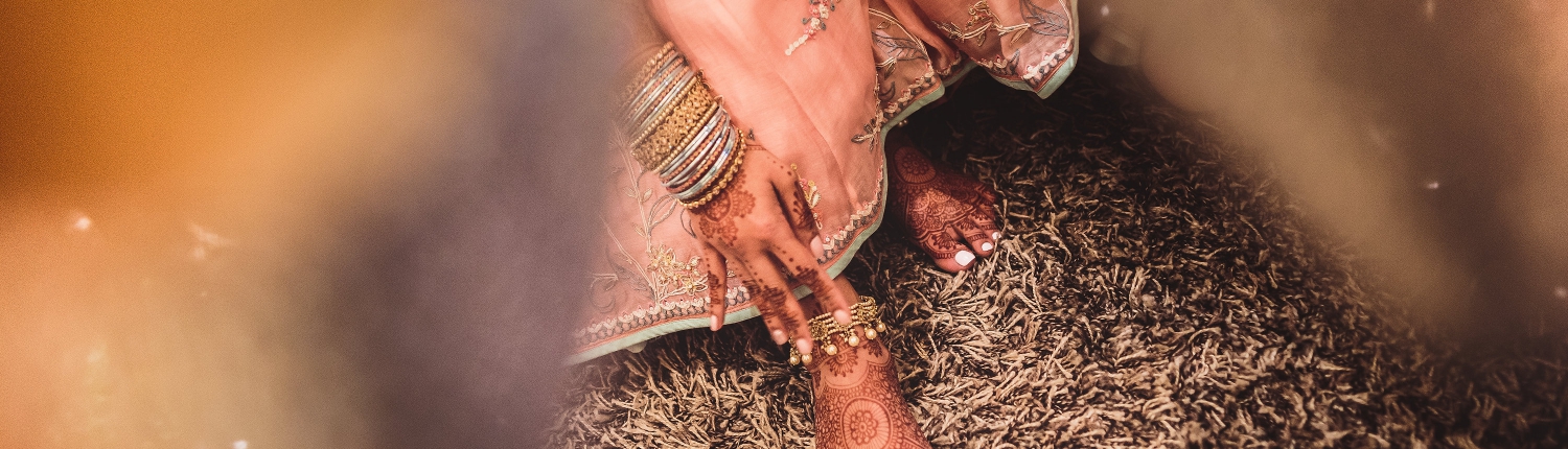 Bridal feet Mehndi Dreams Tulum Indian Wedding