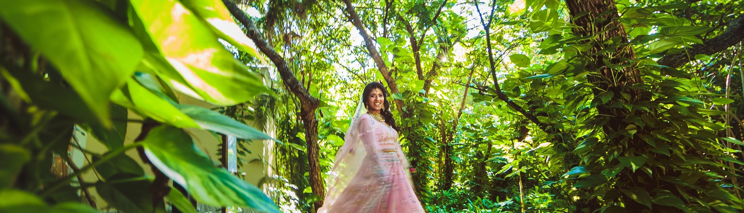Indian bride spinning wedding dress portraits Dreams Tulum