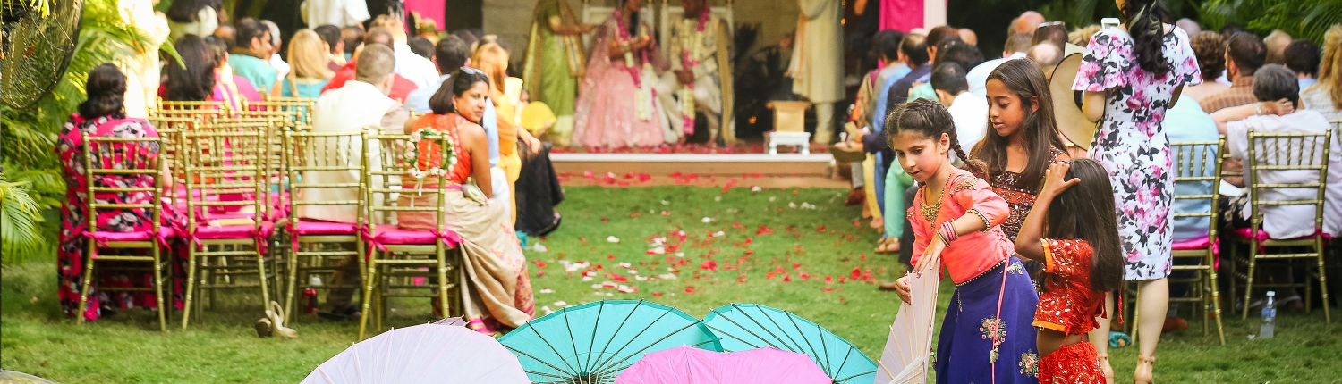 Indian wedding ceremony playful girls Dreams Tulum