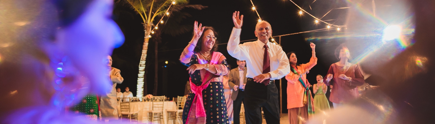 Indian wedding reception bollywood perfomance Dreams Tulum