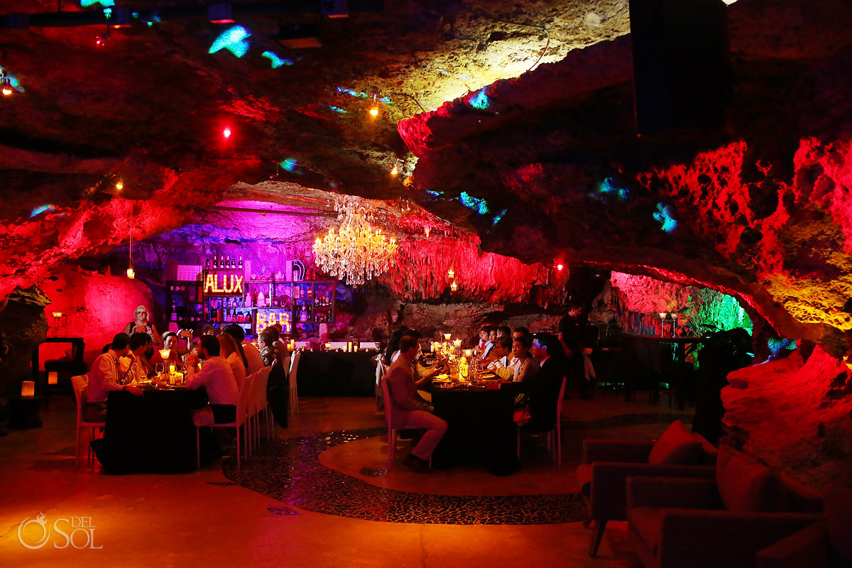 Mexico Cave Wedding reception Alux Restaurant Playa del Carmen