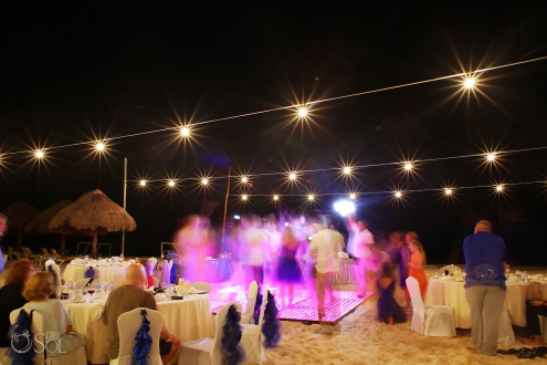 long exposure scene setter Iberostar Paraiso del Mar Wedding reception