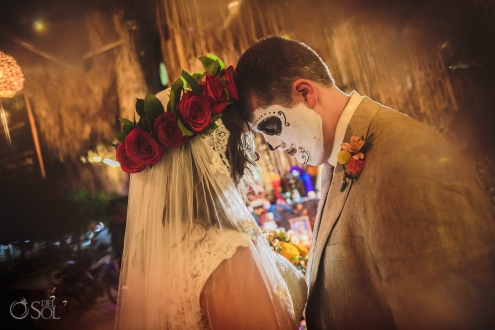 Day of the Dead Wedding couple