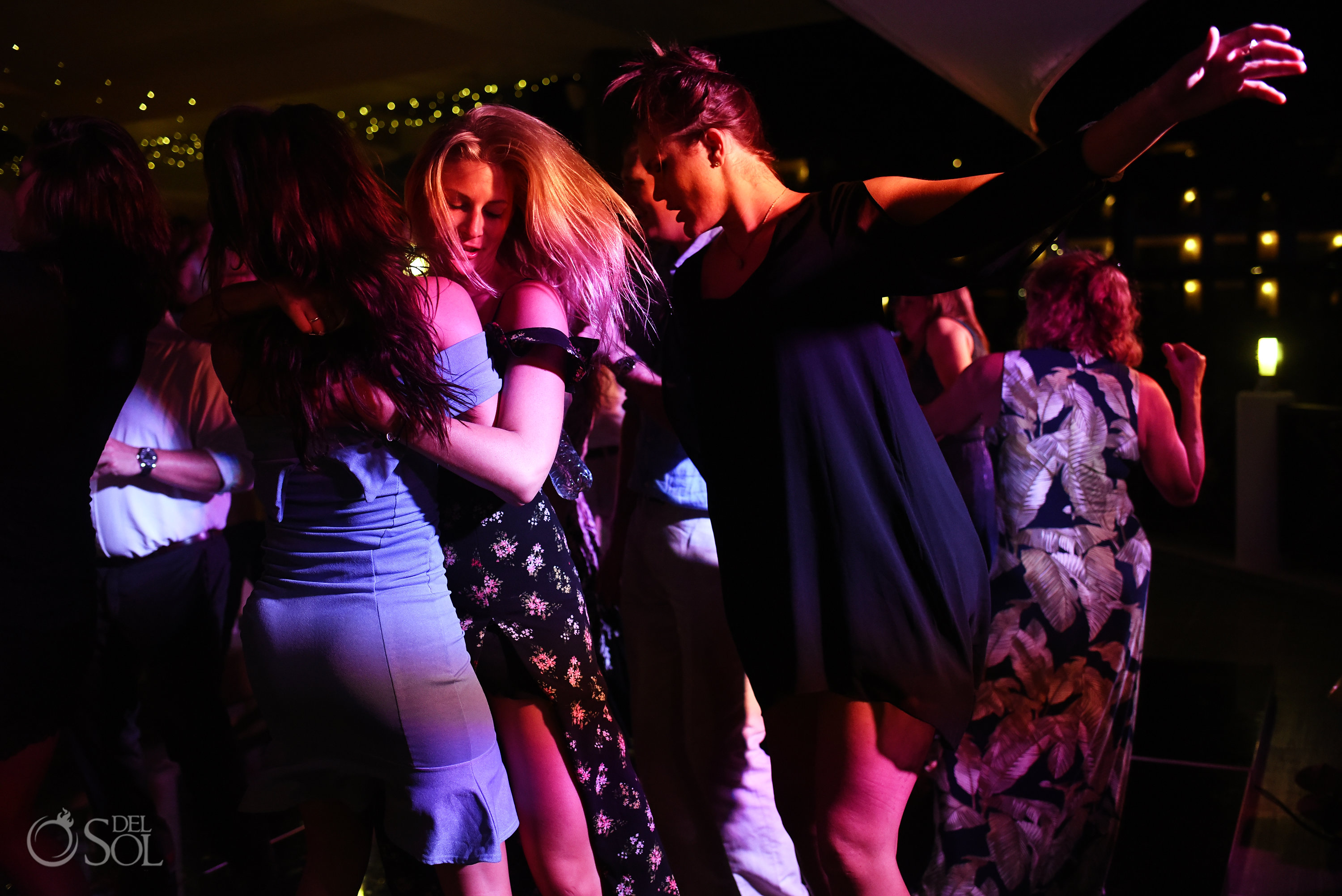 Amazing documental photo Guest having fun disco floor best dance moment Secrets Silversands Wedding Reception