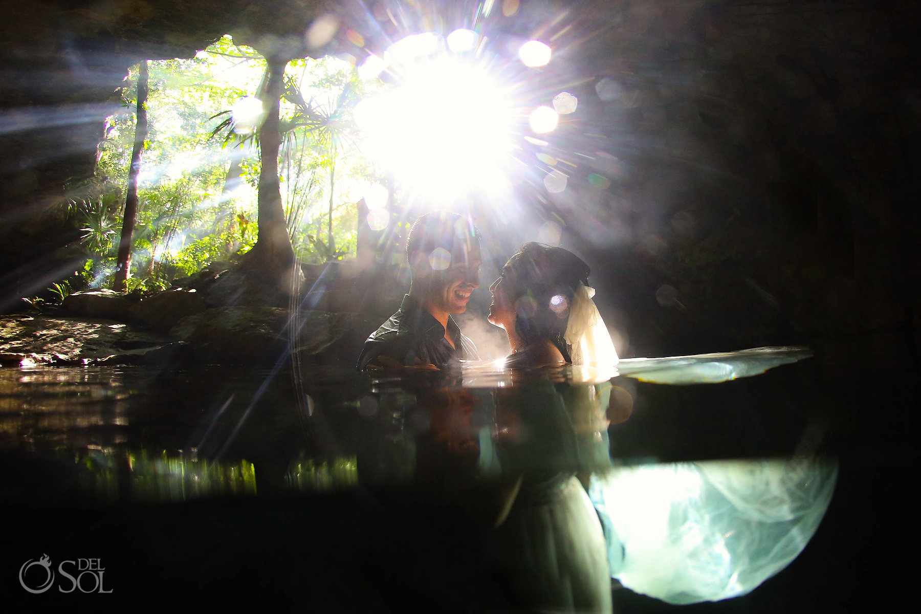 natural cenote photography Jungle boudoir Trash the Dress Riviera Maya