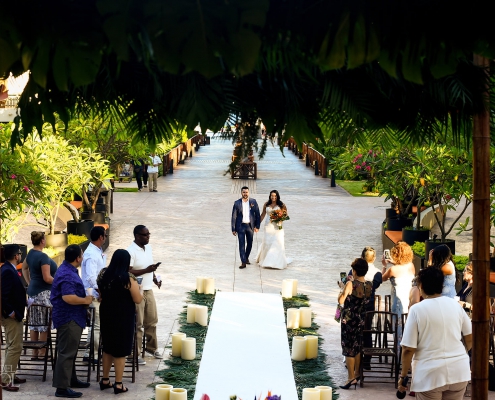 Dreams Riviera Cancun Grand Staircase Wedding Processional