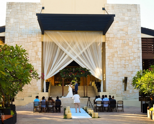 Dreams Riviera Cancun Grand Staircase Wedding Ceremony design