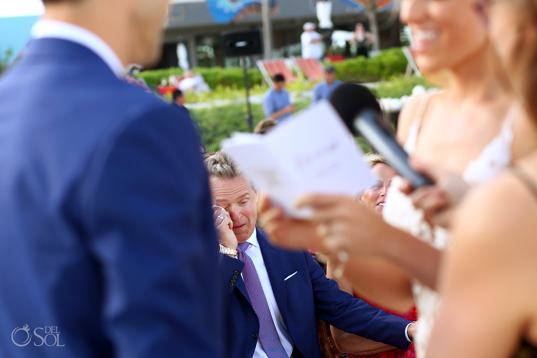 Andaz Mayakoba Wedding ceremony crying parent 