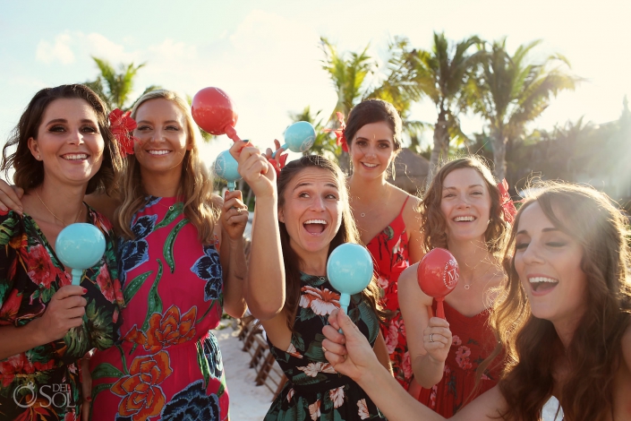 Andaz Mayakoba Beach wedding celebration party