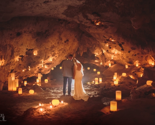 Cave elopement ceremony mexico Wedding Photography