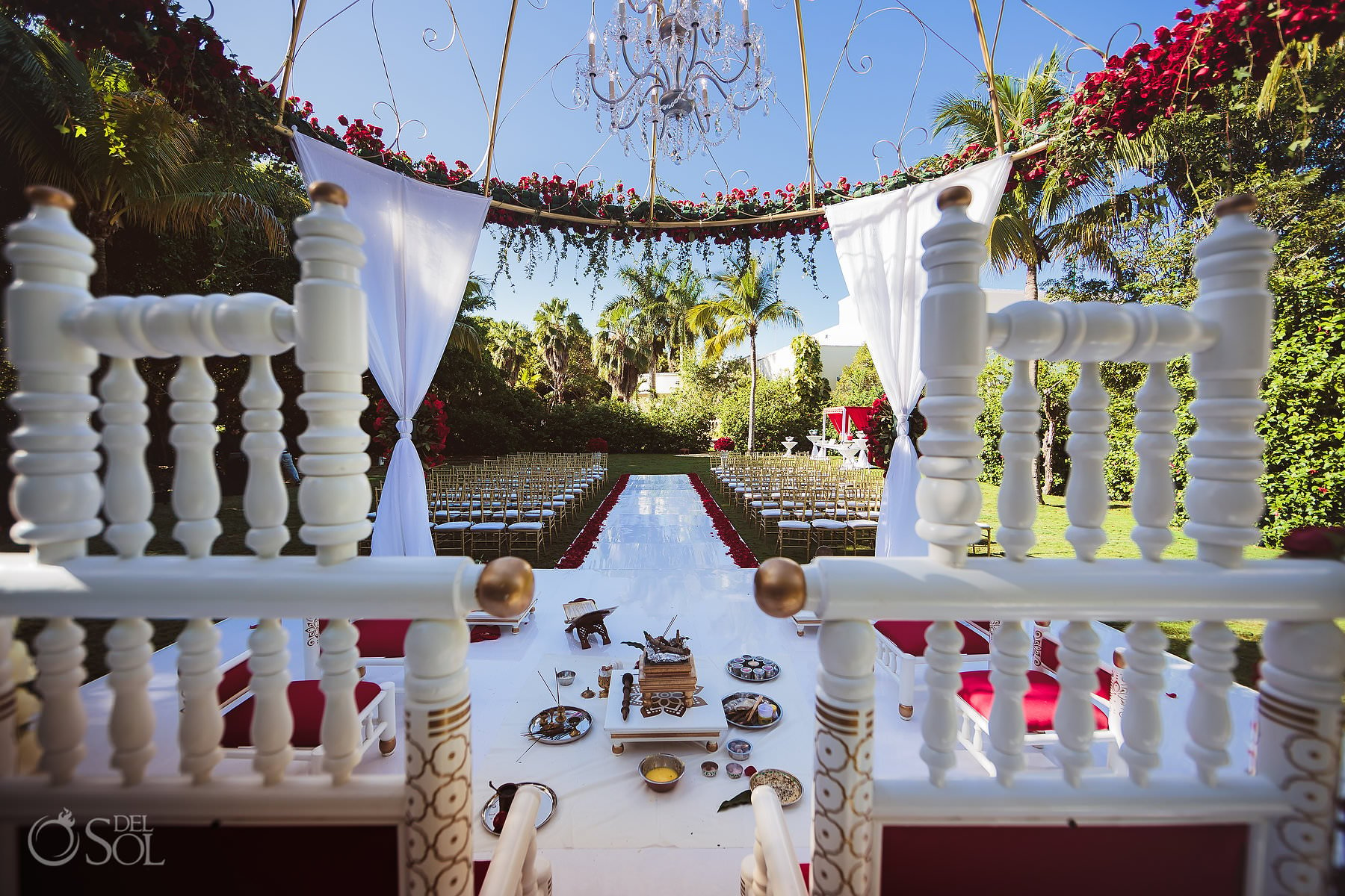 Mexico South Asian Wedding Setup Shaadi Package Mandap Dreams Tulum Dreams Garden Riviera Maya