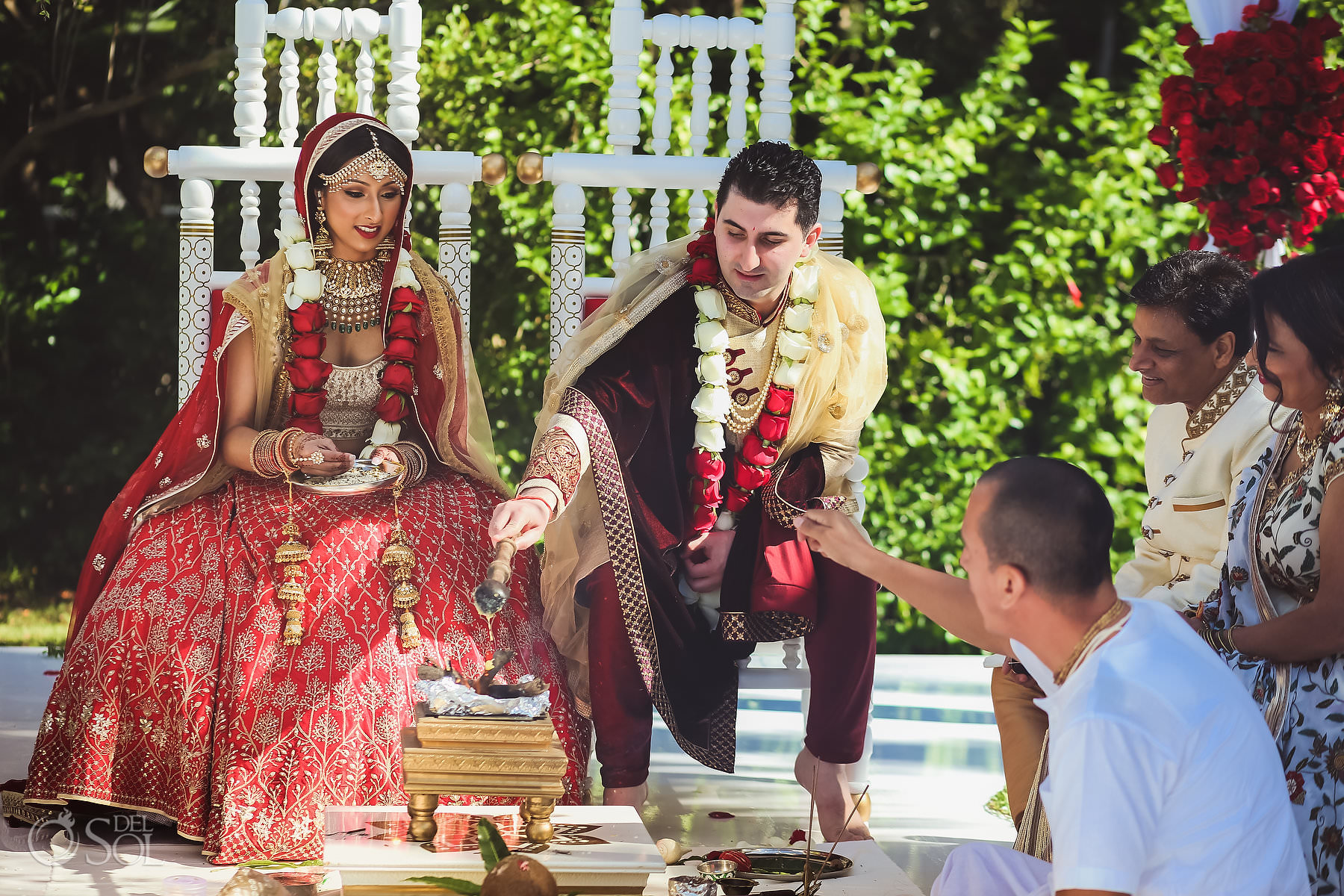 Mexico South Asian Wedding cultural ceremony Dreams Tulum Riviera Maya