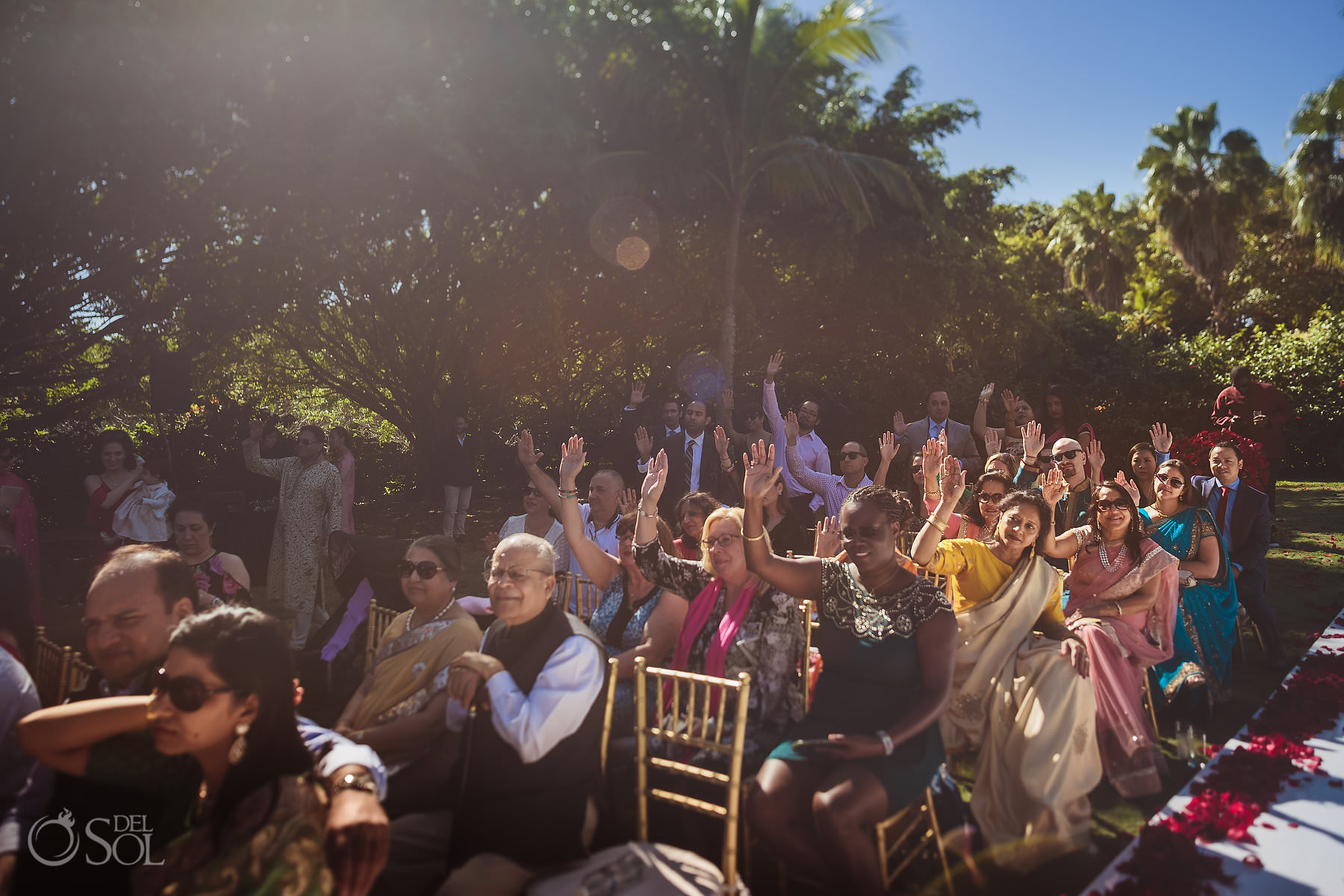 Hin-Jew multicultural wedding guests Dreams Tulum Riviera Maya