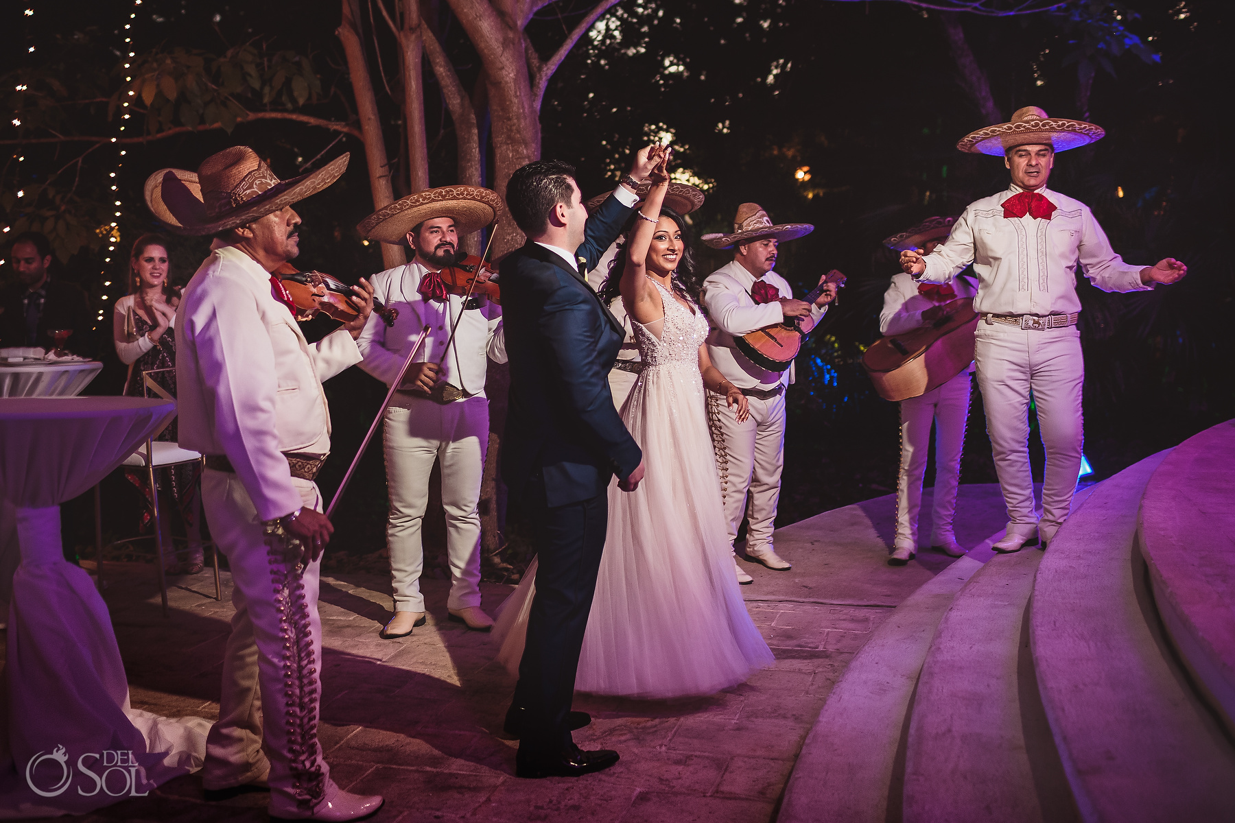 Mexican Mariachi Welcome Cocktail Dreams Tulum Hin-Jew wedding