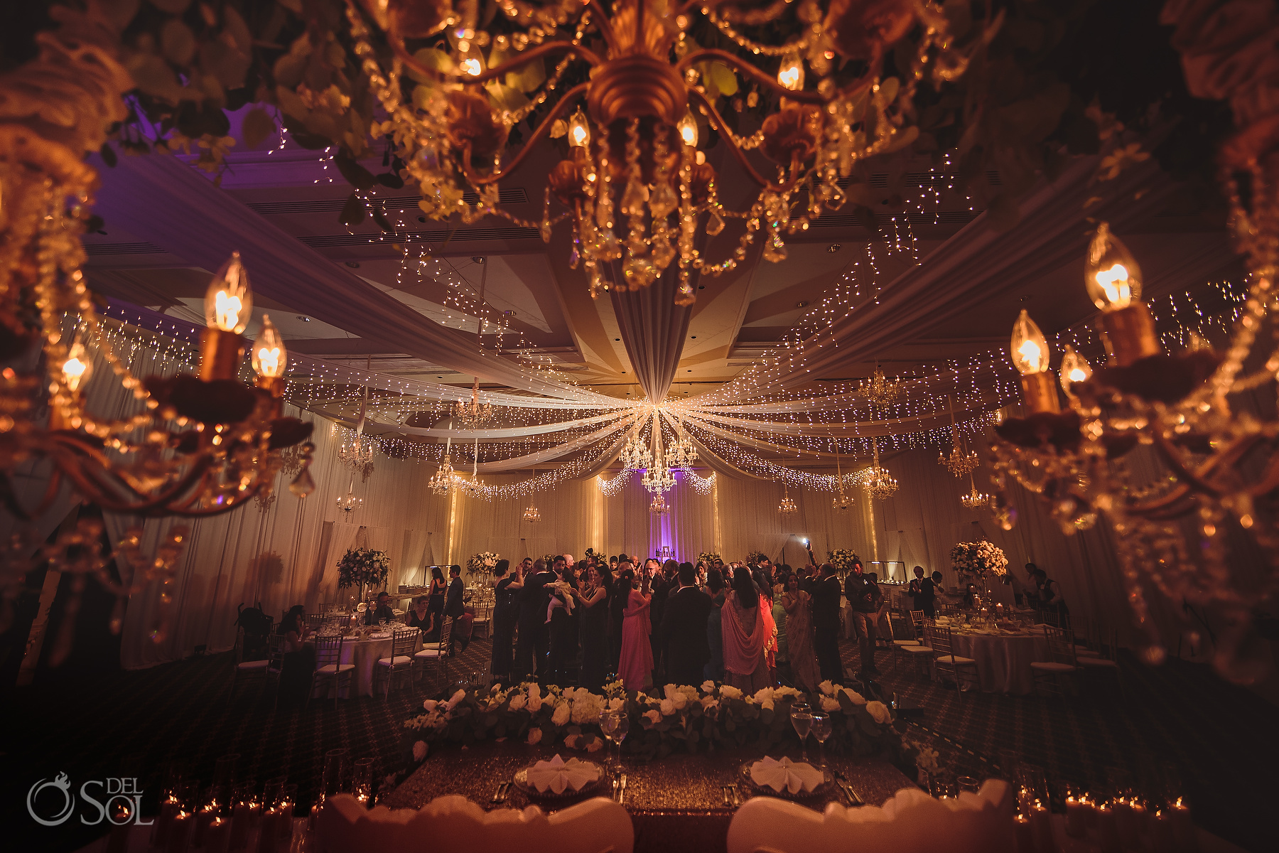 Epic Chandelier Ballroom Decoration Ideas Tulum Jewish Wedding Reception