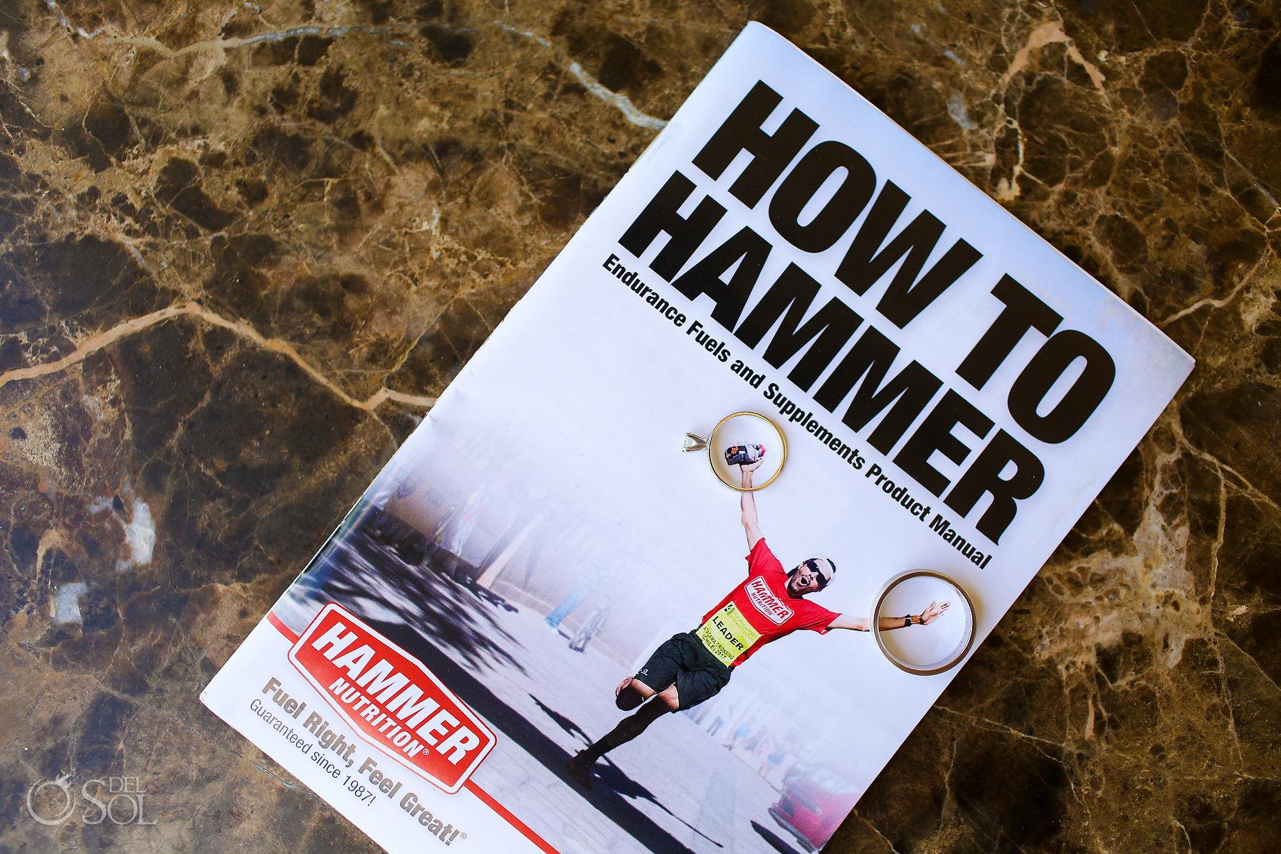 Traithlon triathlete wedding sponsored by Hammer nutrition How to Hammer wedding rings