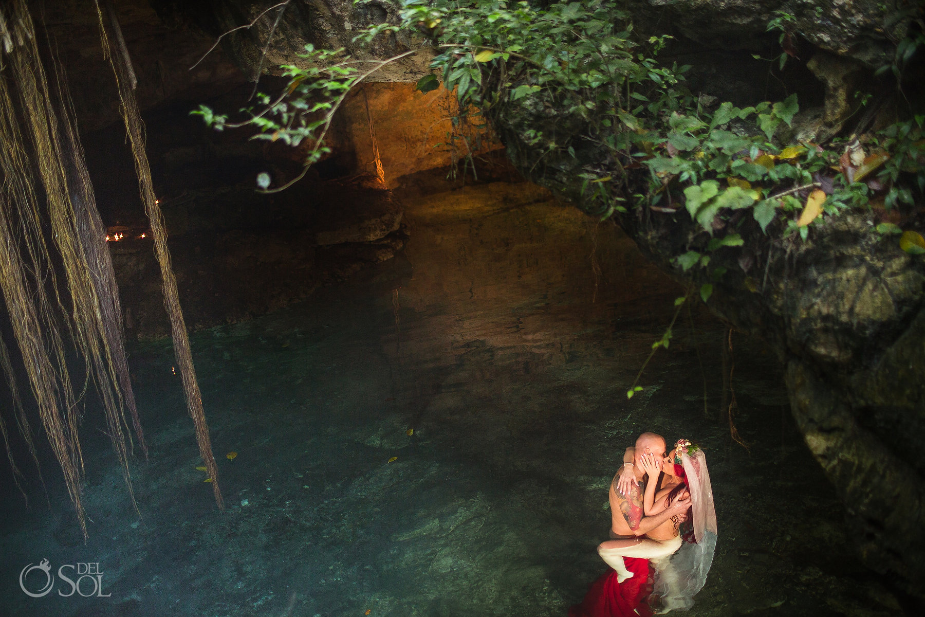 adam and eve riviera maya cenote boudoir photography