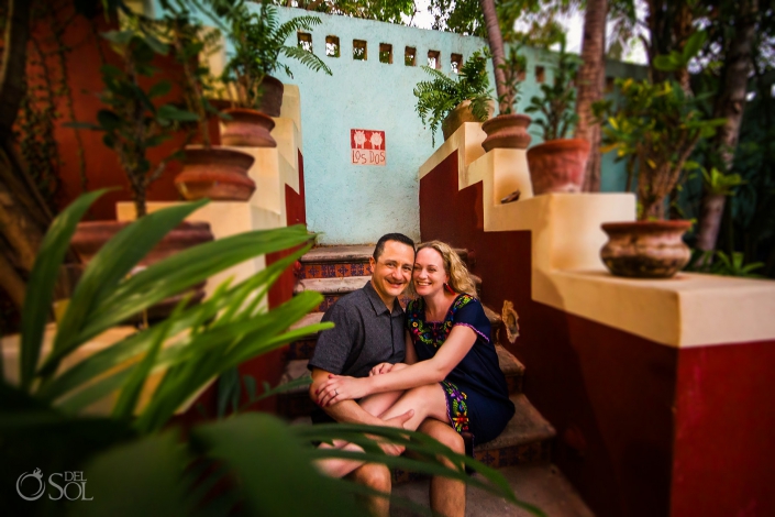 Holly and Rodolfo, Los dos cooking school and Sotuta de peon, Yucatan, Mexico. Photos by Del Sol Photography. Los Dos cooking school Merida Four Elements Birthday Experience