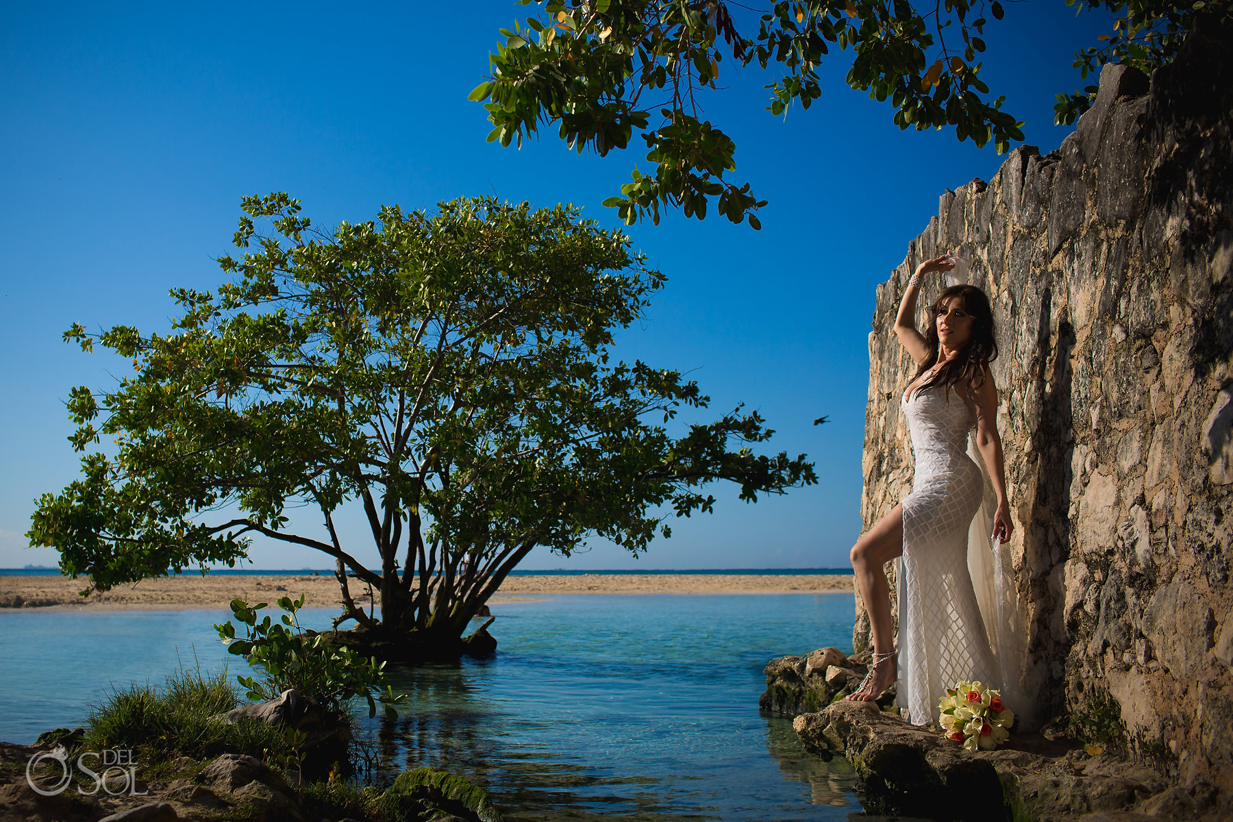 beach trash the dress photography ideas Playa del Carmen, Mexico