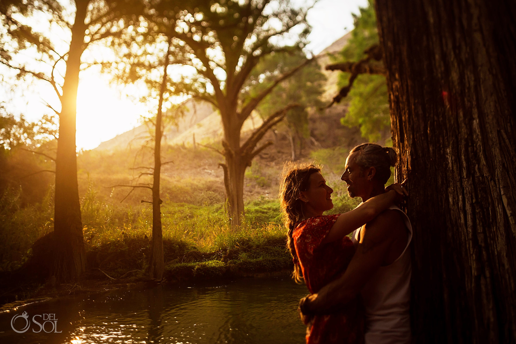 Vow Renewal Experience sunset in Chiapas Mexico Waterfall 