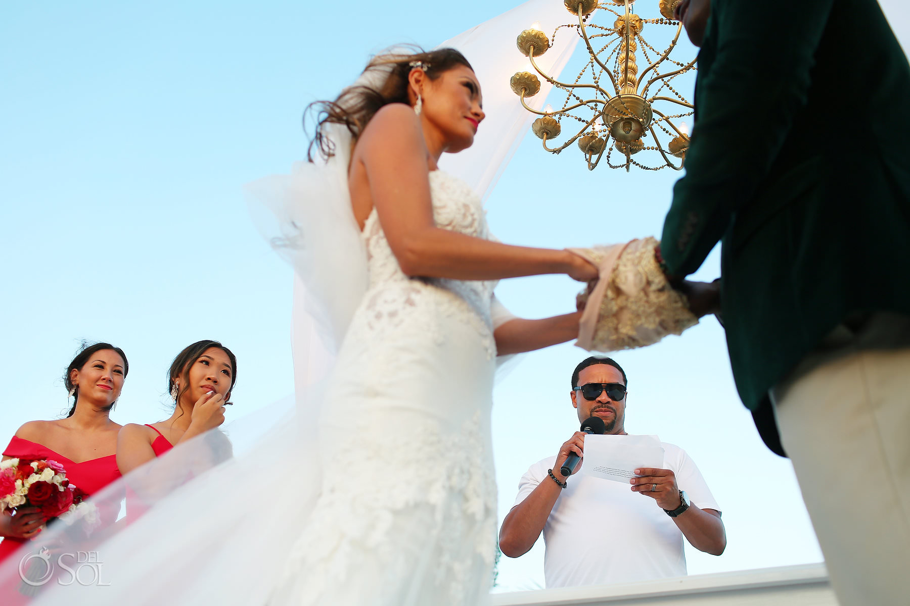 Handfasting unique unity ceremony ideas tie the knot Dreams Riviera cancun Mexico