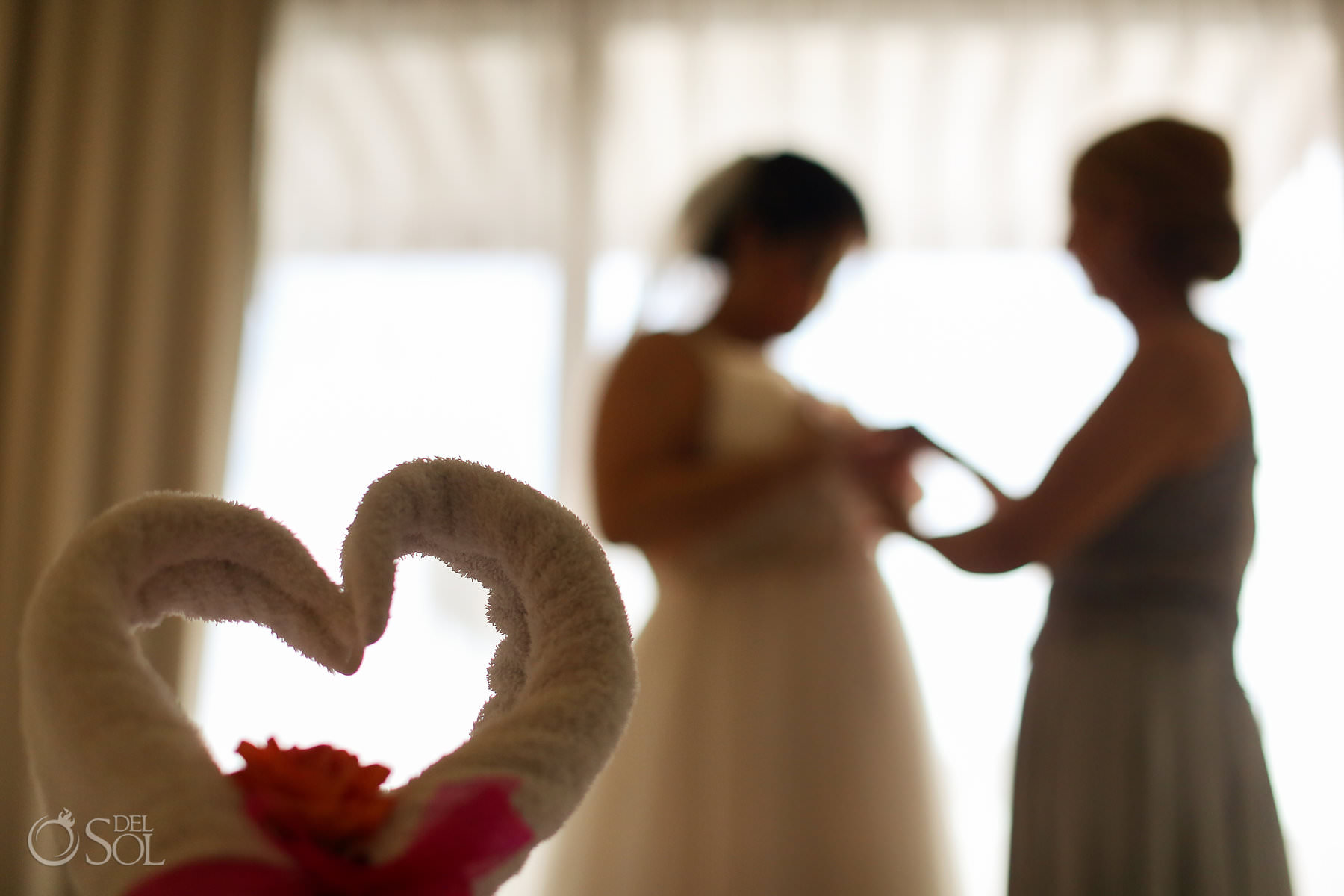 Bride getting ready Akumal Bay Beach and Wellness Resort Wedding