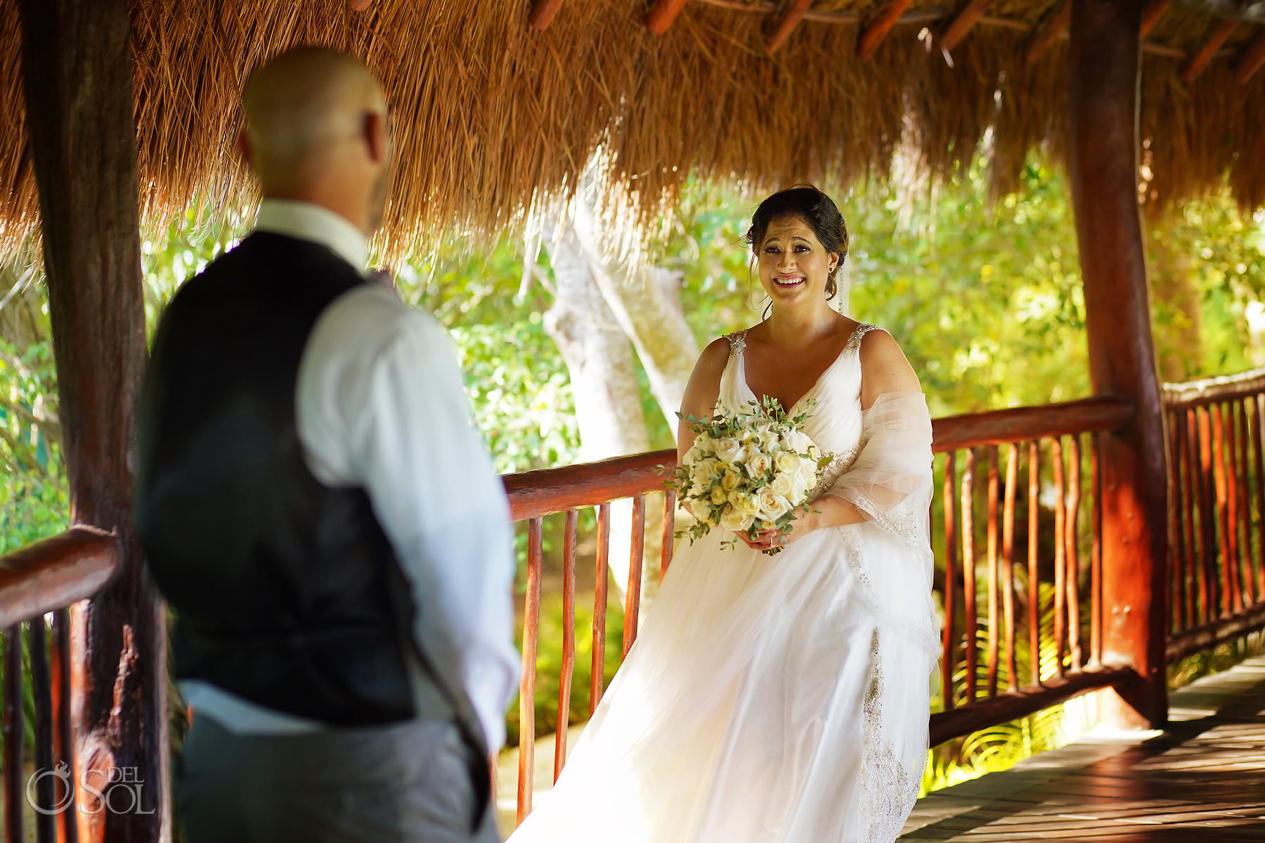 First look Akumal Bay Beach and Wellness Resort Wedding