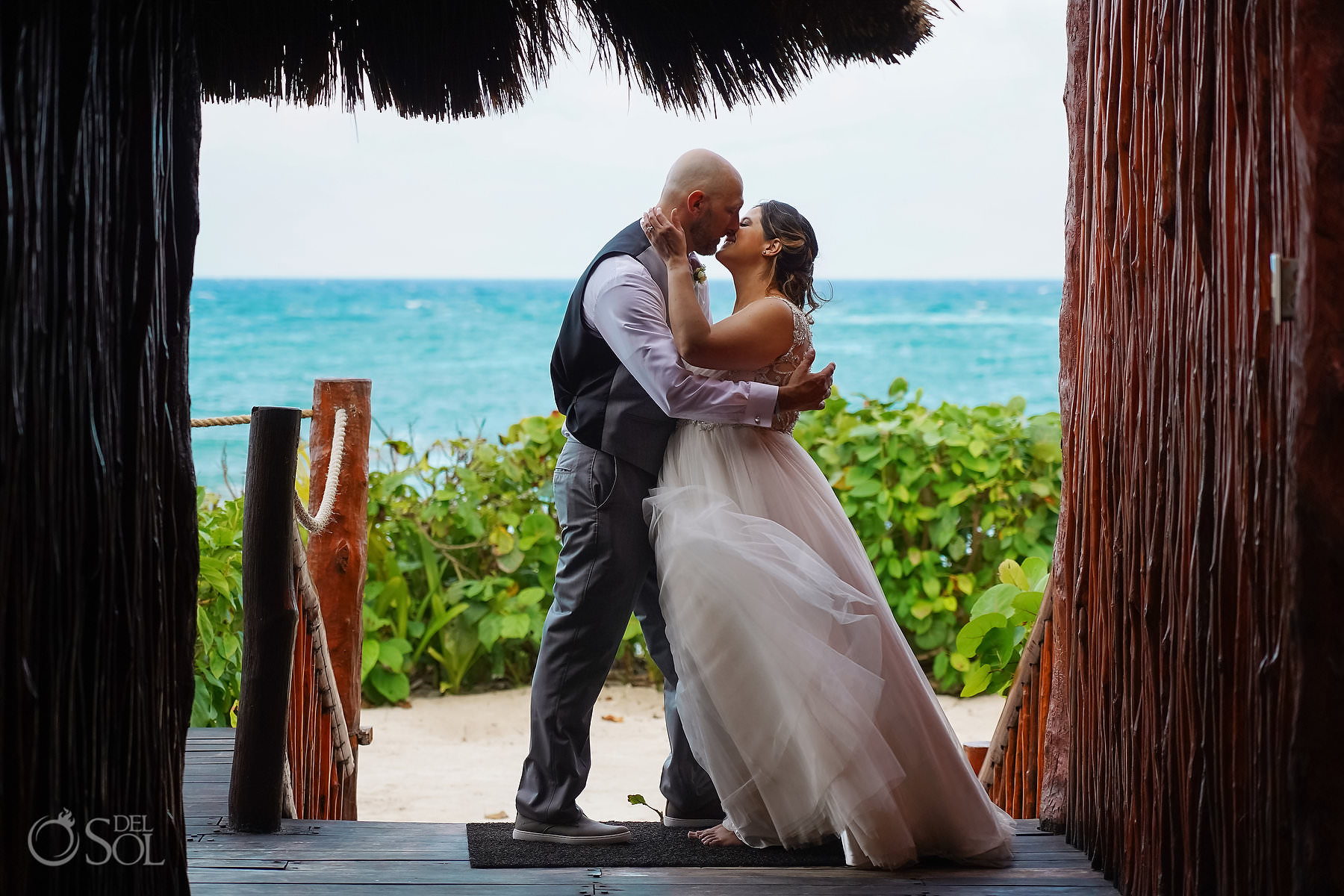 akumal bay beach and wellness resort wedding Maggie Sottero dress