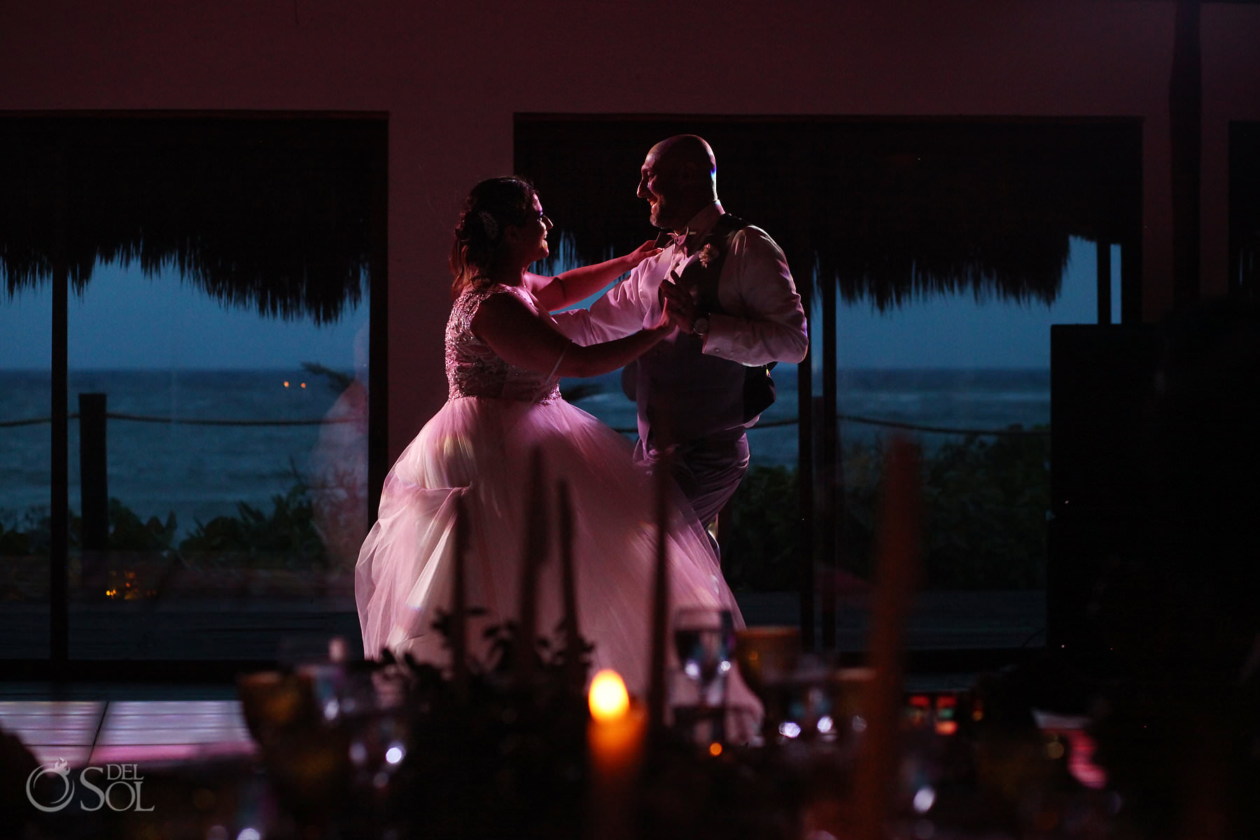 First Dance Labna Palapa akumal bay beach and wellness resort wedding reception