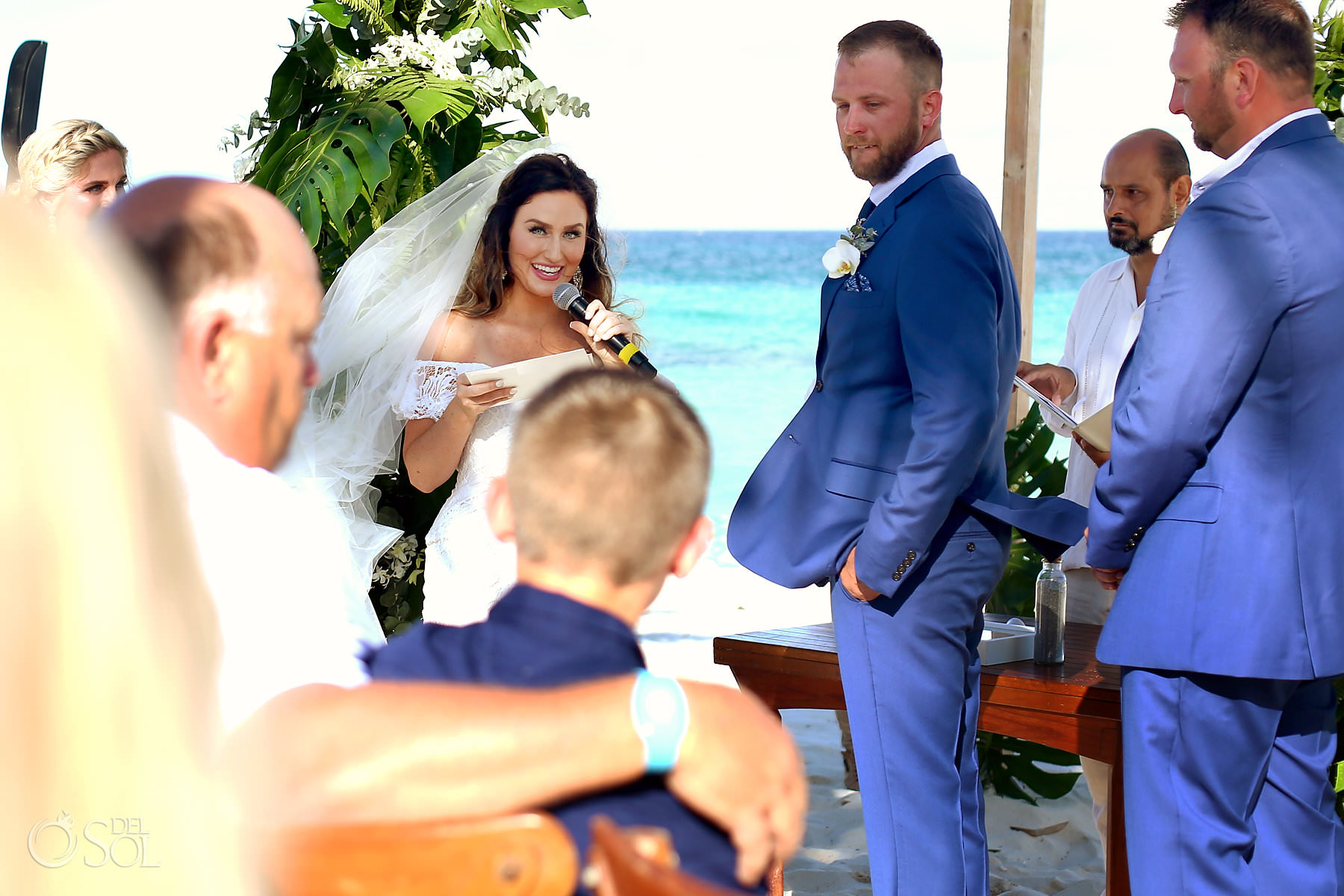 Including kids in wedding bride reads vows to stepson