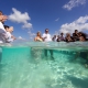 Micro Wedding in the ocean in Cozumel Mexico