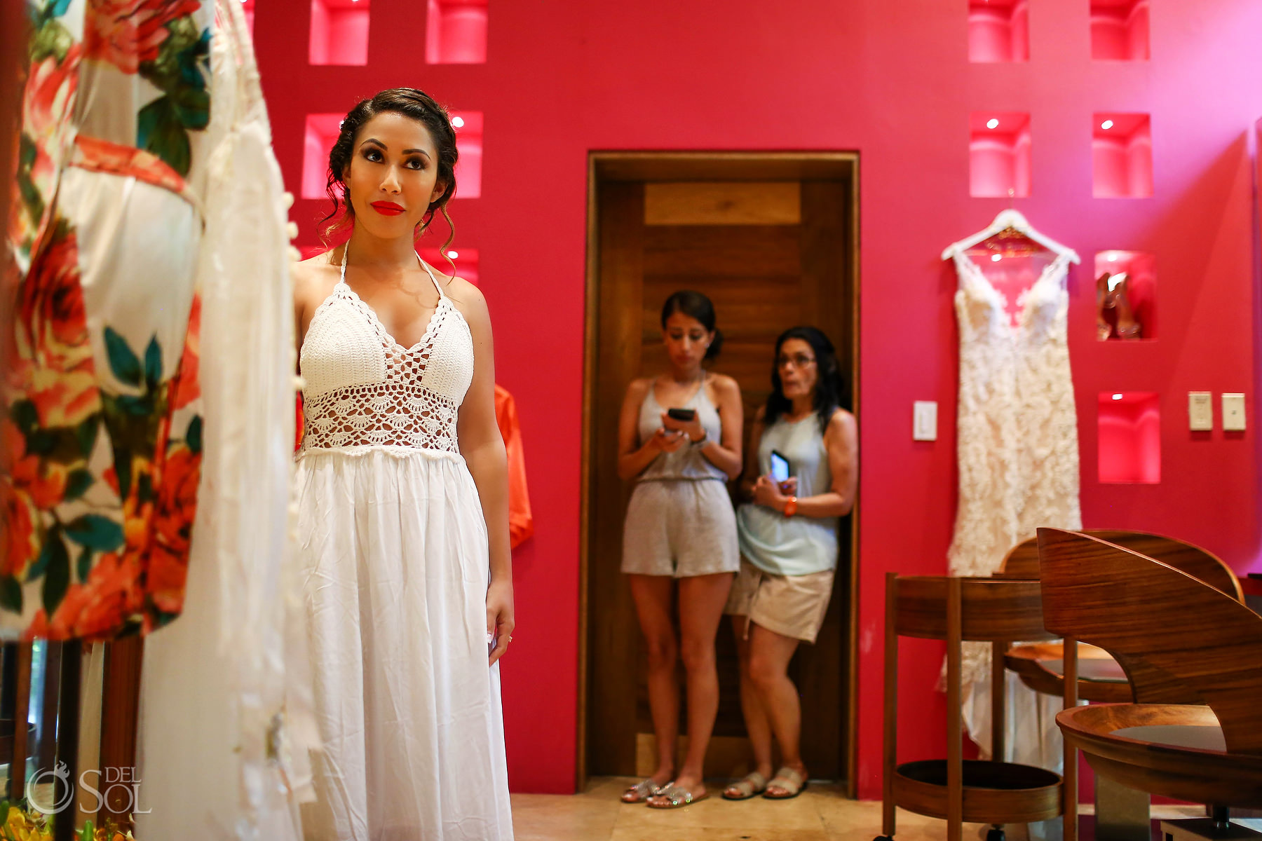 Hotel Xcaret destination wedding bride getting ready 