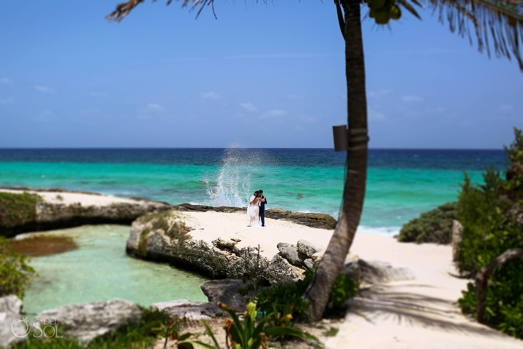 Bride portraits Hotel Xcaret Mexico