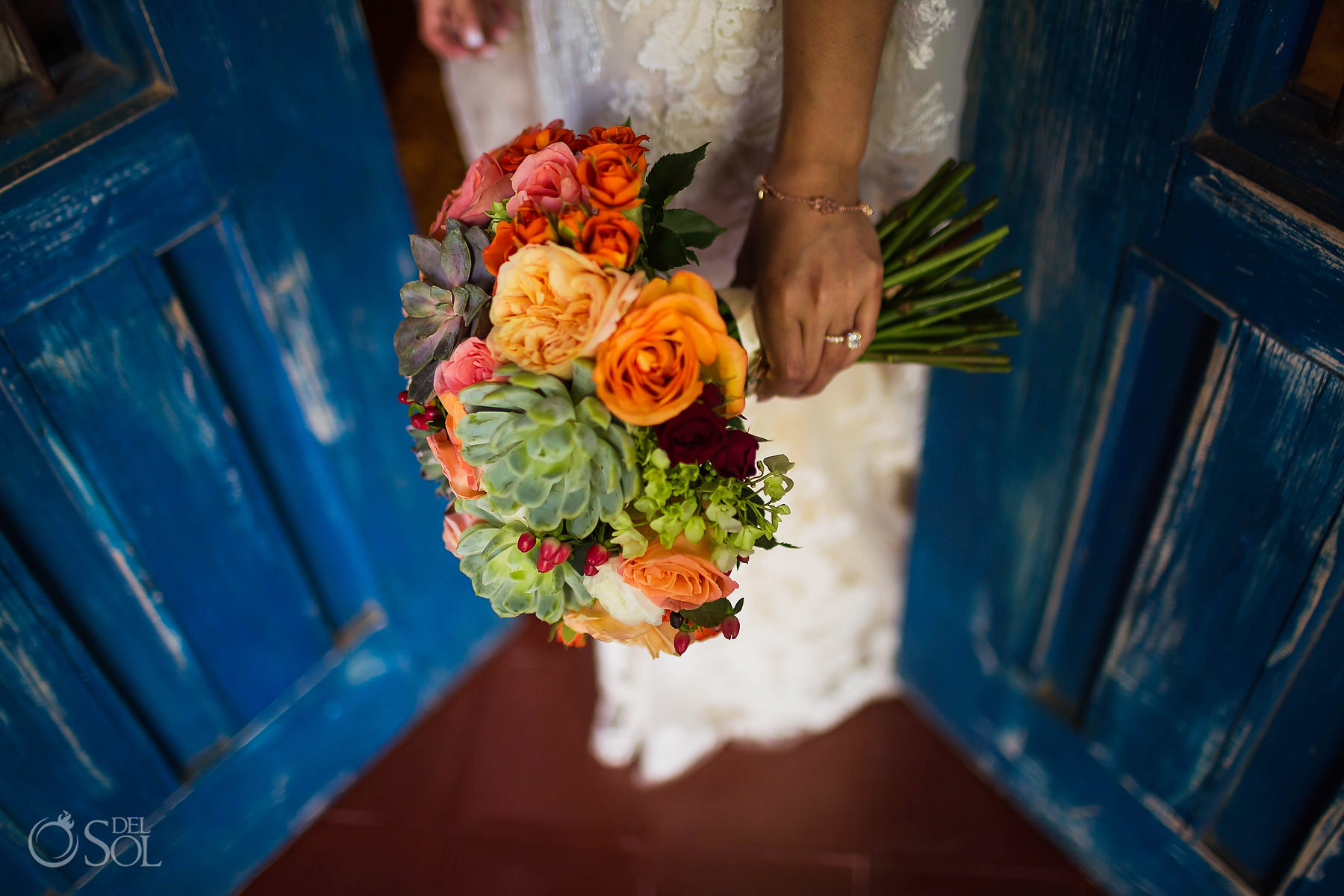 Mexican style wedding bouquet ideas