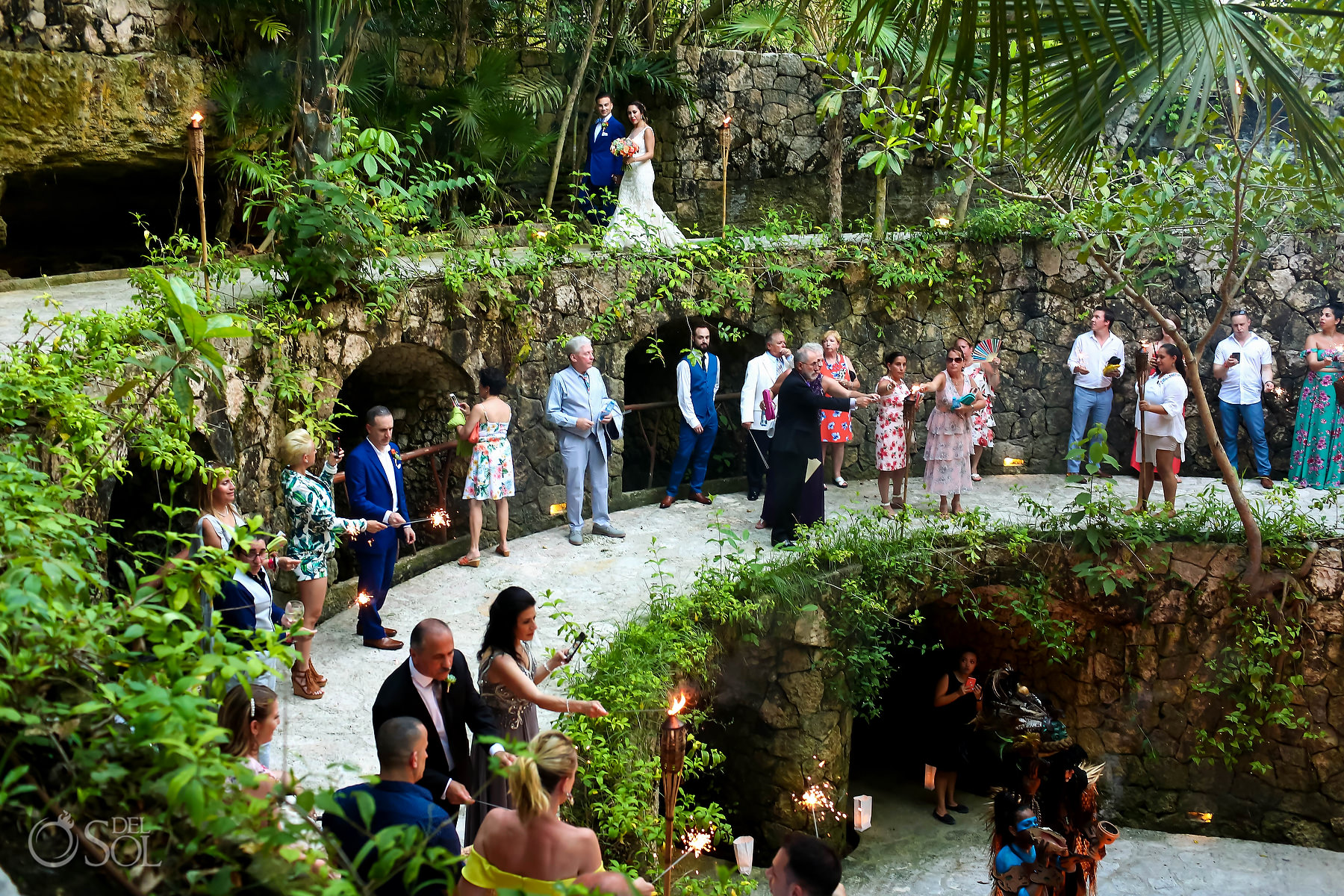 Xcaret destination wedding caracol union walk 