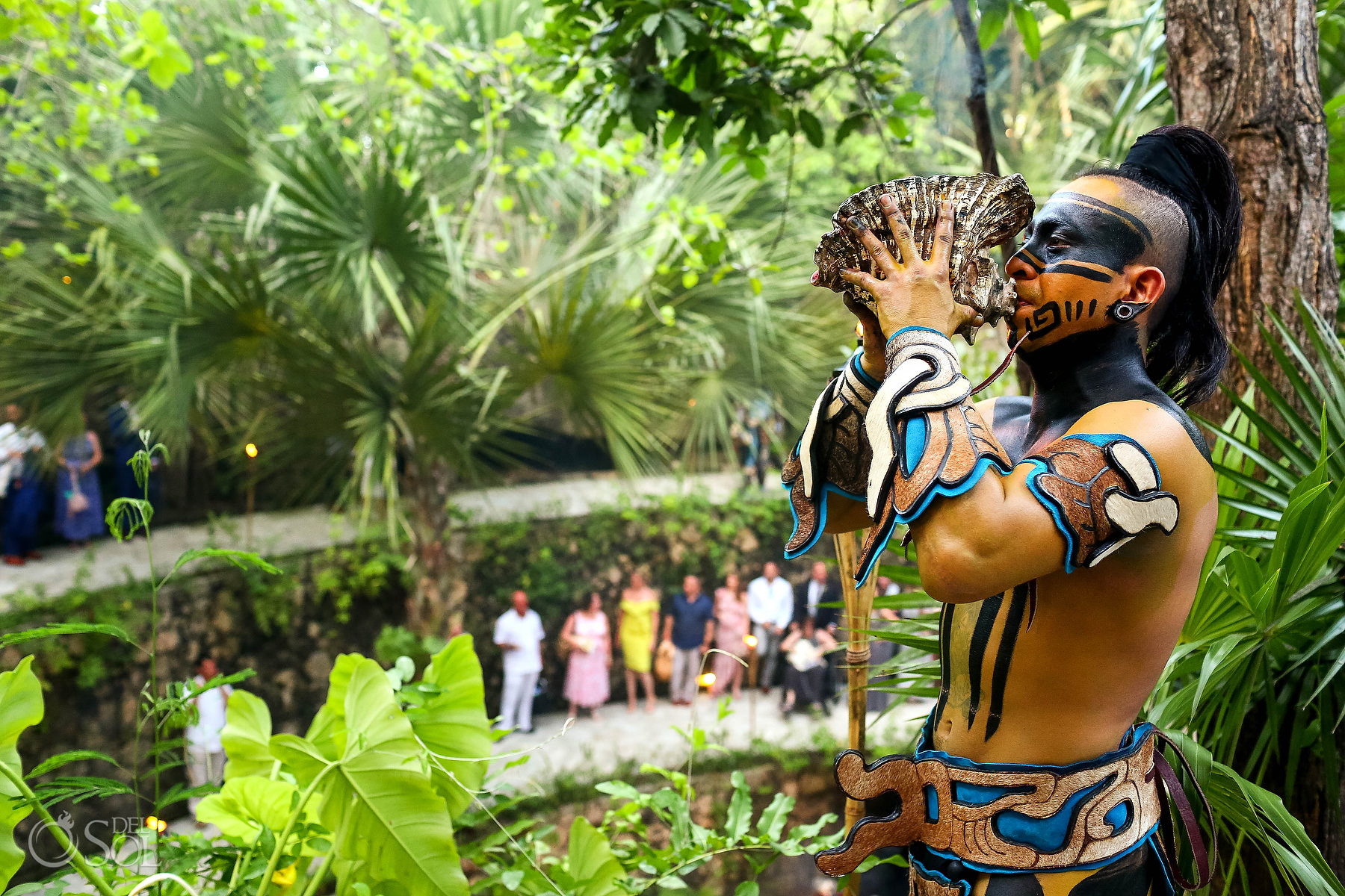 Xcaret Park Caracoleros wedding ceremony ideas 