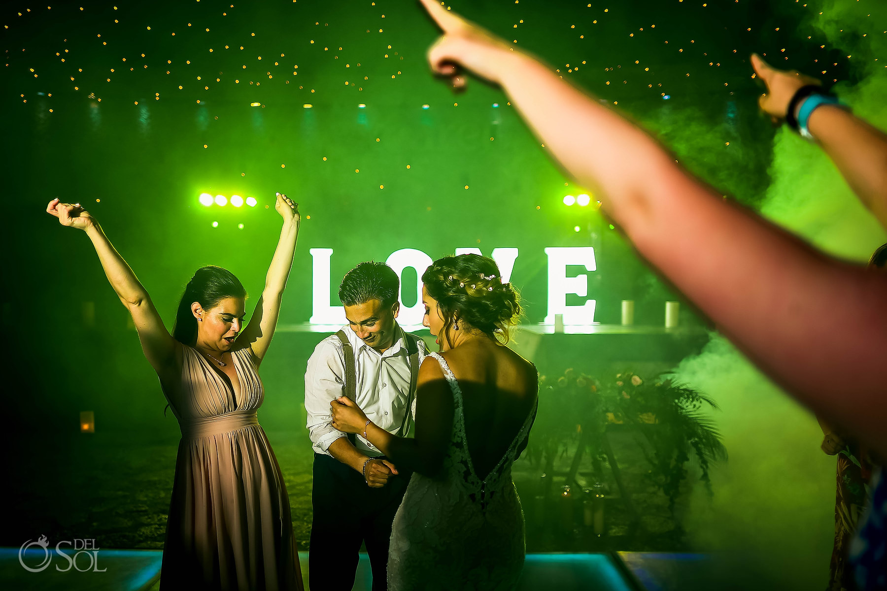 La Isla restaurant Xcaret destination wedding reception fun 