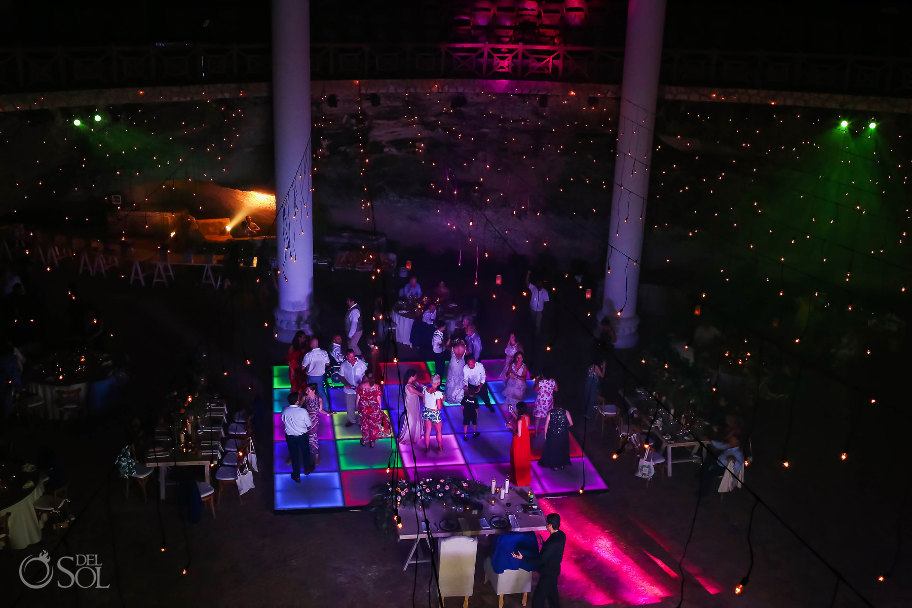 wedding reception La Isla restaurant Xcaret Park 