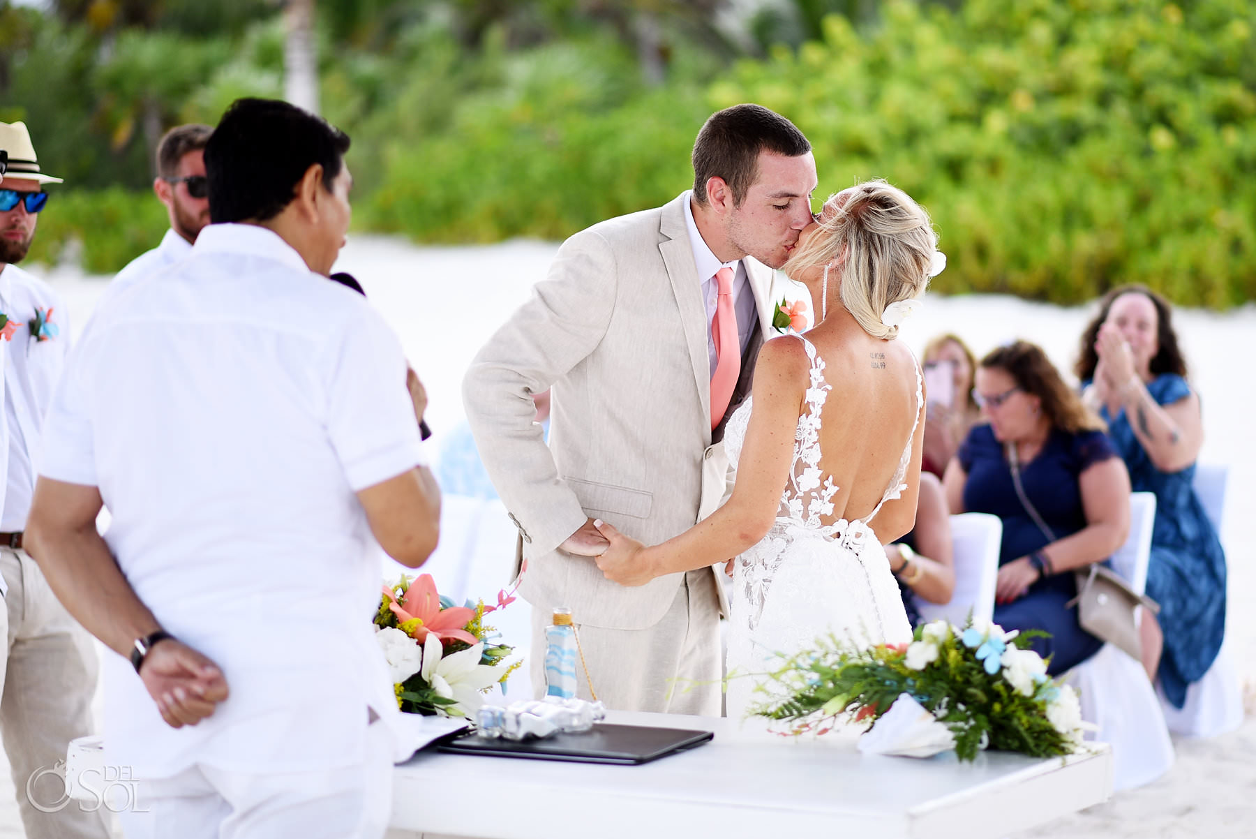 Secrets Maroma Wedding first kiss