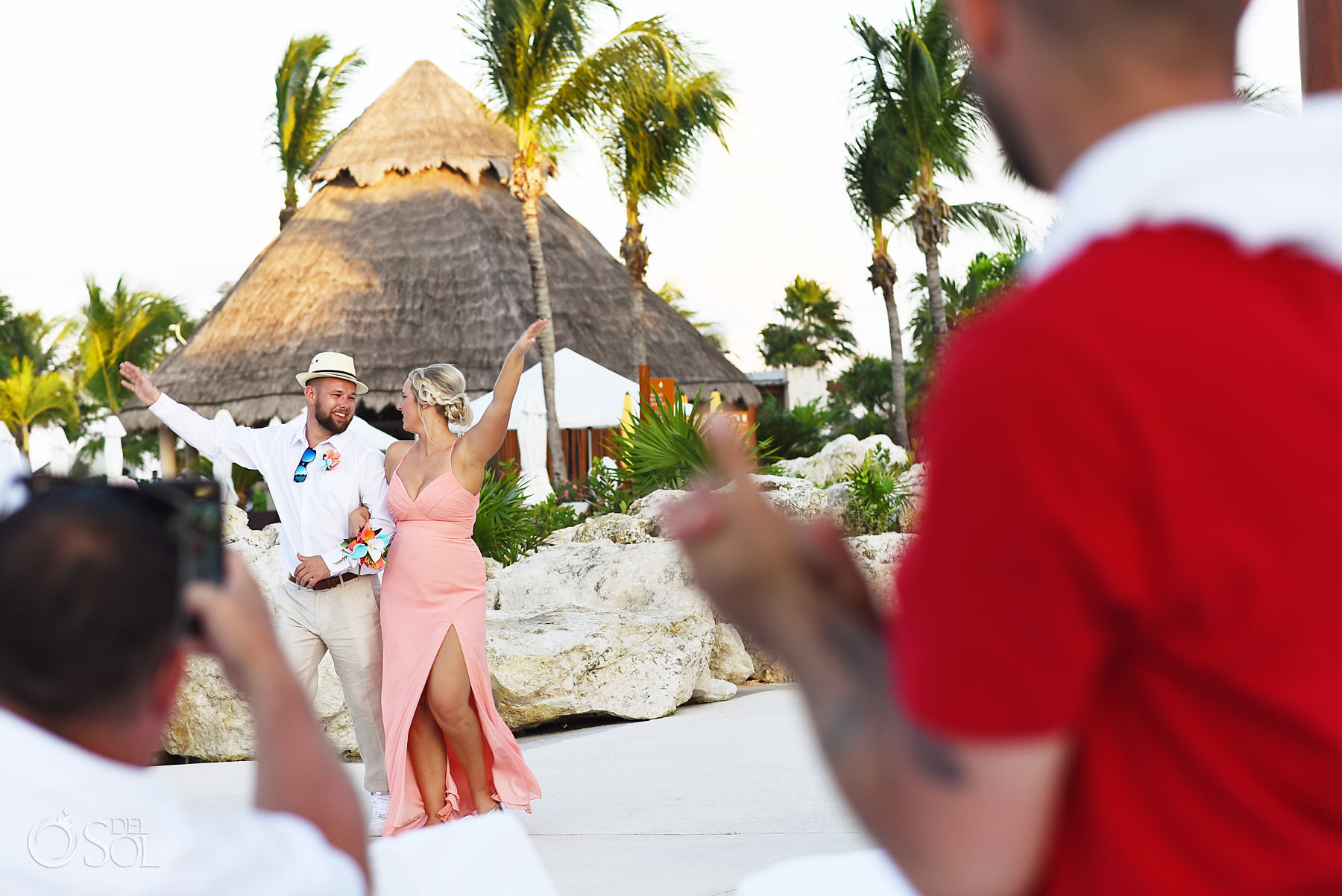 bridal party reception entrance 