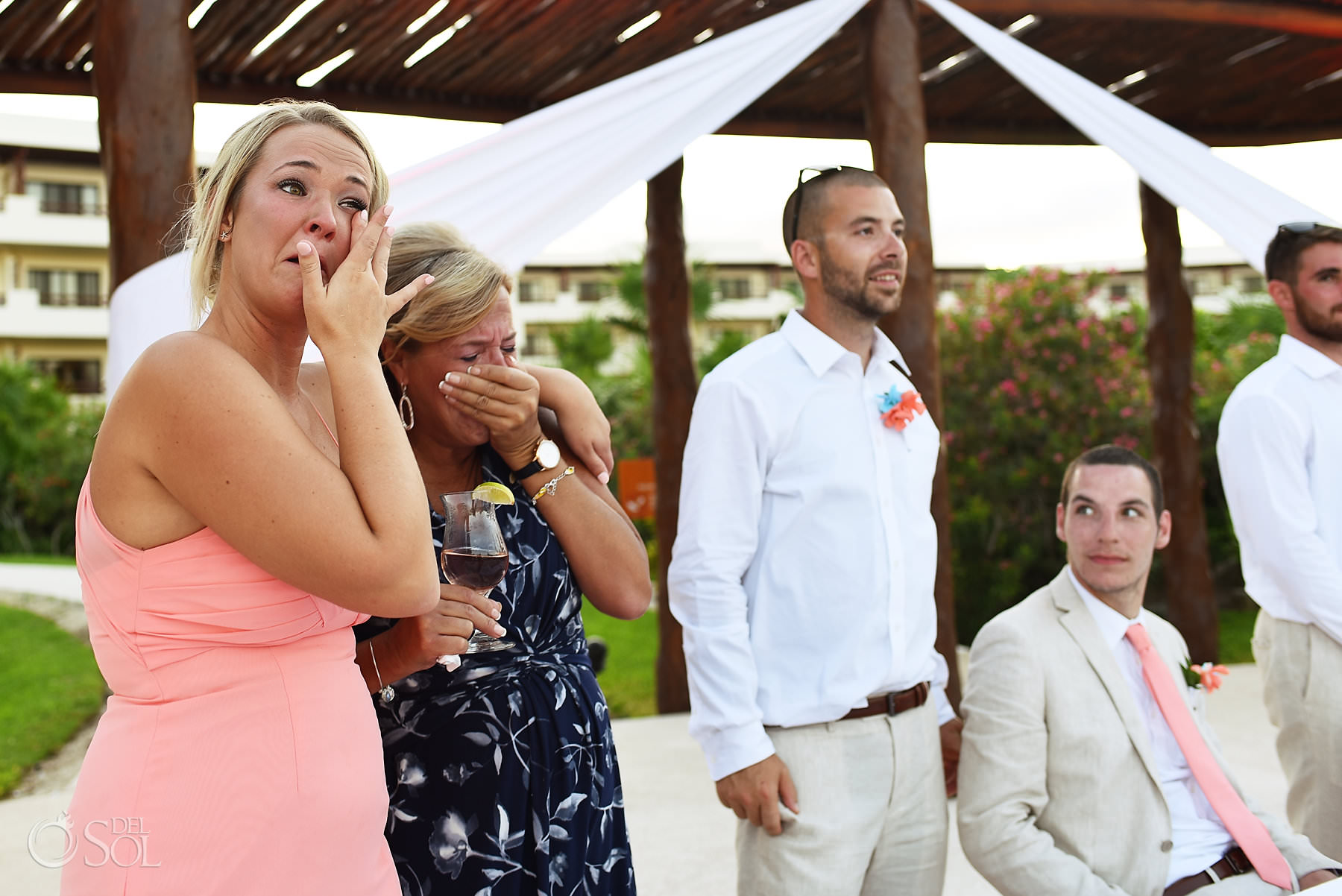 emotional wedding guests