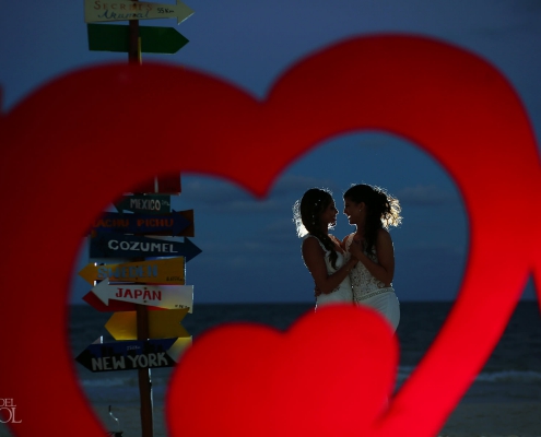 Heart Love sign Same Sex Bride Bride
